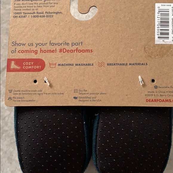 Dearfoams Baby Slippers ❤️💚🎄 - Picture 3 of 4